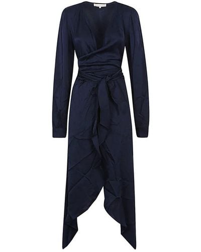 Silk95five Midi Dresses - Blue