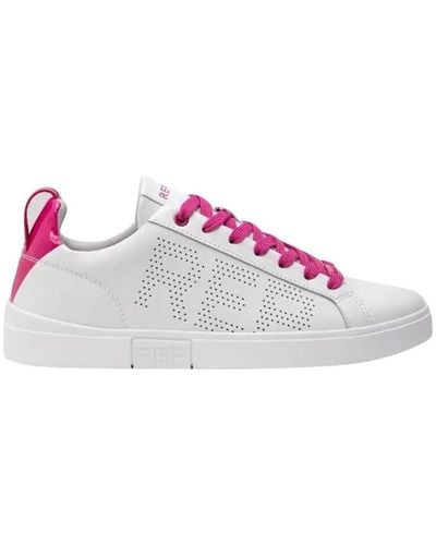 Replay Weiße sneakers mit blinkdetail - Pink