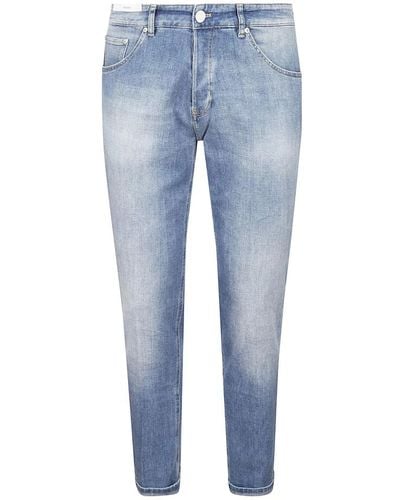 PT Torino Denim jeans mit gürtelschlaufen - Blau