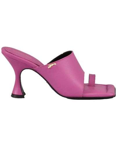 Patrizia Pepe Heeled Mules - Pink