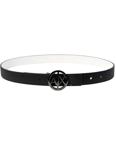 Armani Exchange Cinturón negro para mujer - colección primavera/verano - Blanco