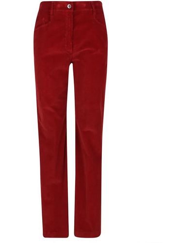 True Royal Straight Trousers - Red