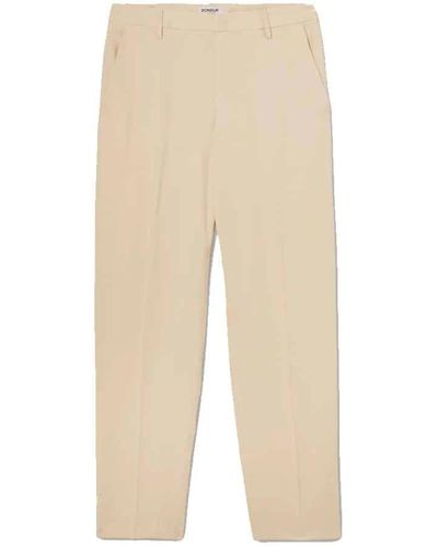 Dondup Straight Trousers - Natural