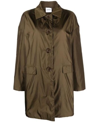 Aspesi Coats > single-breasted coats - Vert