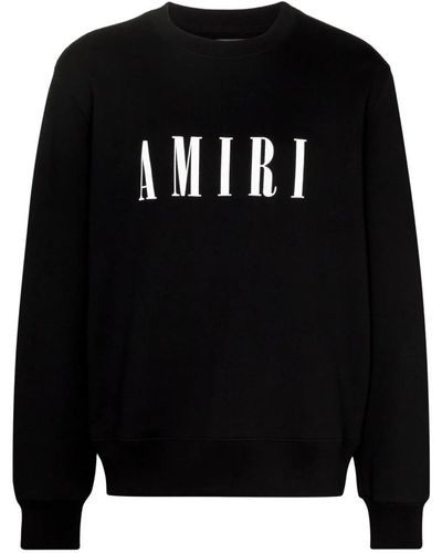 Amiri Schwarze sweaters mit core logo