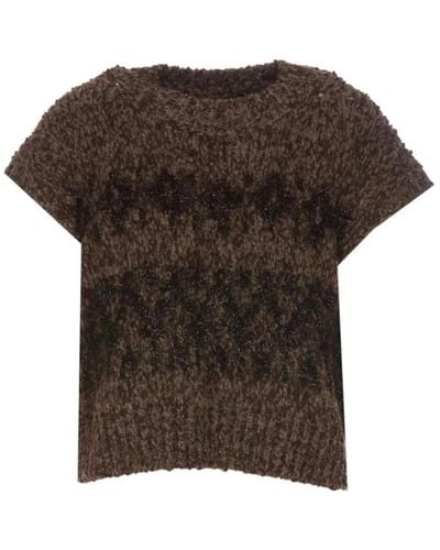 Roberto Collina Knitwear > round-neck knitwear - Marron