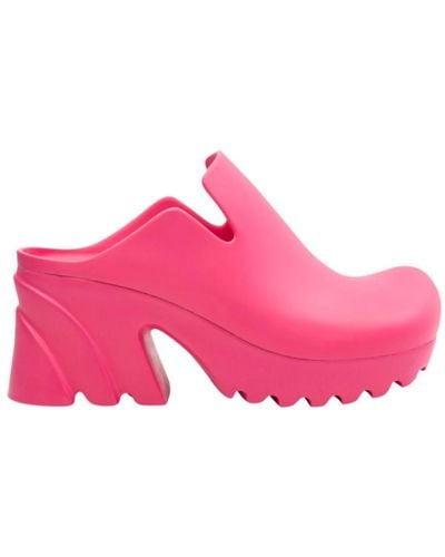 Bottega Veneta Shoes > heels > heeled mules - Rose