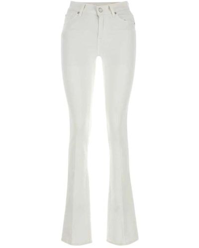 7 For All Mankind Jeans bootcut bianchi - Bianco