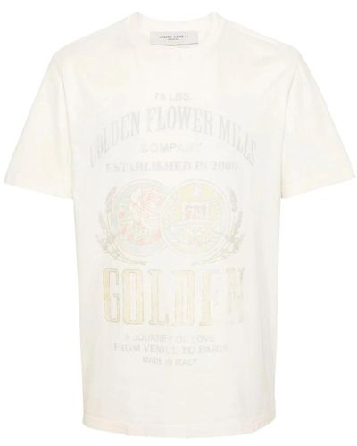 Golden Goose Journey t-shirt regular baumwolle jersey - Weiß