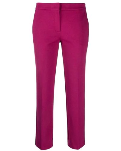 Twin Set Trousers > cropped trousers - Violet