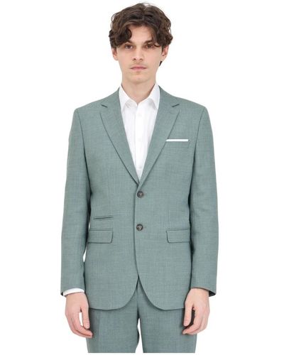 SELECTED Elegante giacca verde uomo - Blu