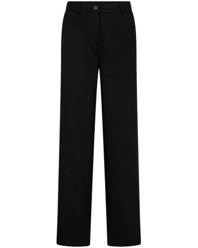 Freequent Straight Trousers - Black