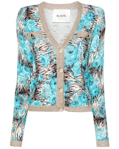 Blugirl Blumarine Cardigans - Blue