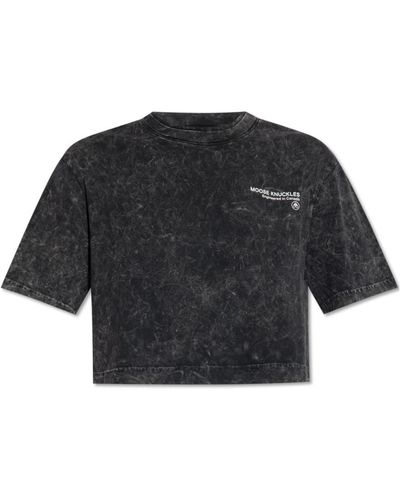 Moose Knuckles Camiseta con logo - Negro
