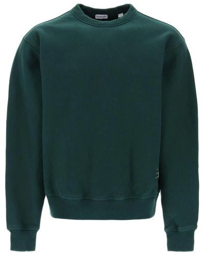 Burberry Oversized square line crewneck sweatshirt - Verde