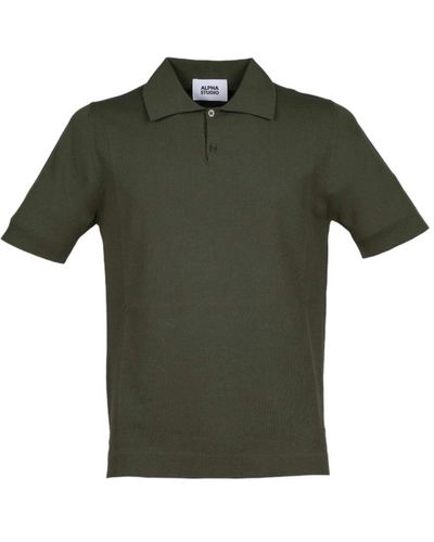 Alpha Studio Polo Shirts - Green