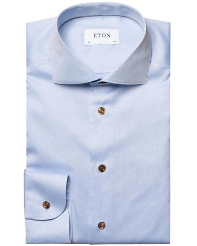 Eton Shirts - Blau