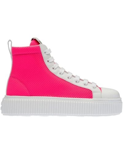 Miu Miu Rosa high-top sneakers für frauen - Pink