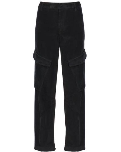 Dondup Straight Trousers - Black