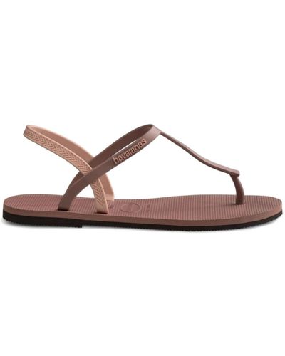 Havaianas Lässige strand sandalen für sommer spaß - Braun
