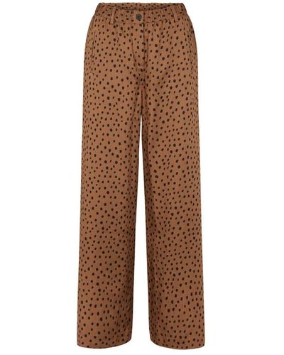 LauRie Trousers > wide trousers - Marron