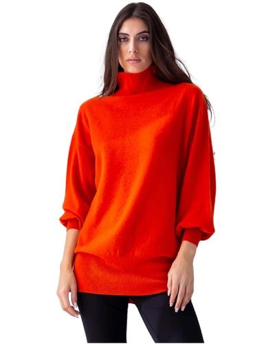Pierantoniogaspari Knitwear > turtlenecks - Rouge