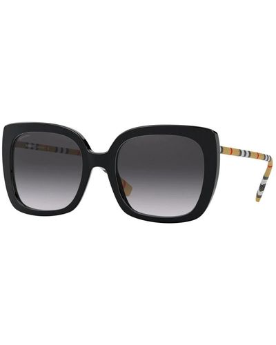 Burberry Stilvolle sonnenbrille in schwarz und grau