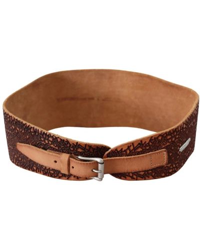 Ermanno Scervino Elegant Leather Fashion Belt - Brown