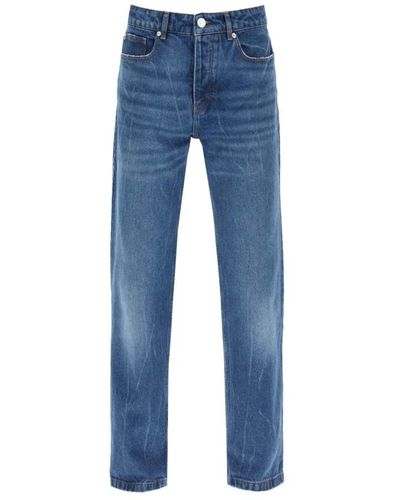 Ami Paris Locker geschnittene jeans mit geradem schnitt - Blau