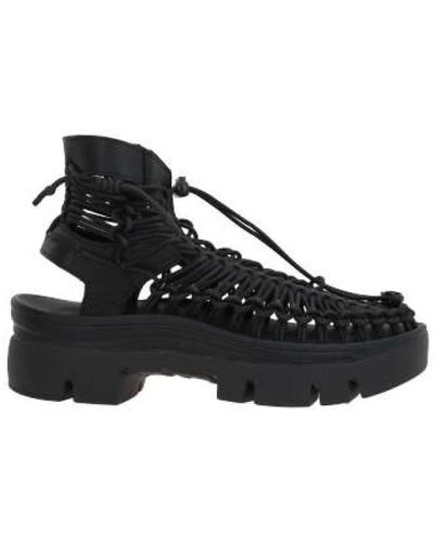 Noir Kei Ninomiya Shoes > sandals > flat sandals - Noir