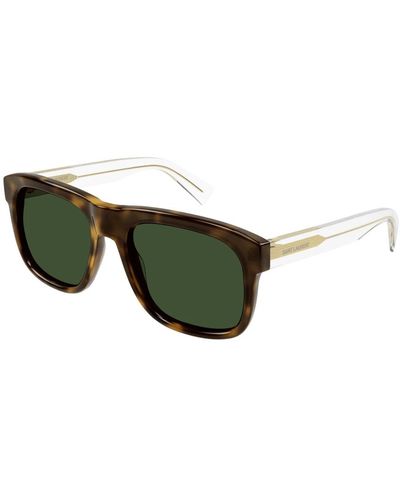 Saint Laurent Sonnenbrille,hochwertige acetat-sonnenbrillen für männer - Grün