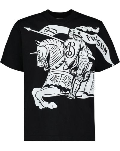 Burberry Cavalier ekd oversized t-shirt - Schwarz
