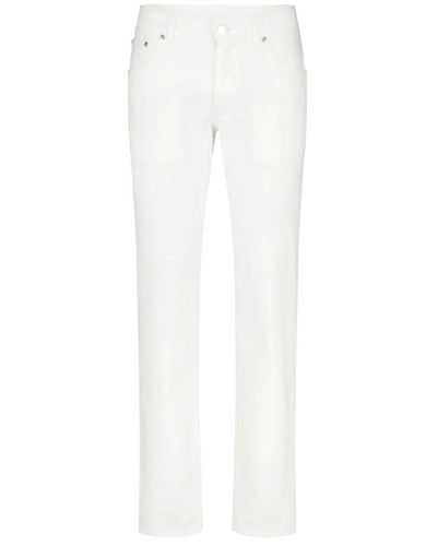 Etro Straight-fit jeans mit paisley muster - Weiß