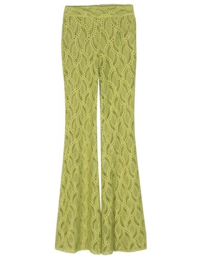 Ermanno Scervino Wide Trousers - Green