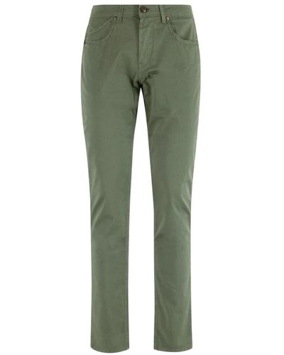 Re-hash Pantaloni militari slim fit in cotone - Verde