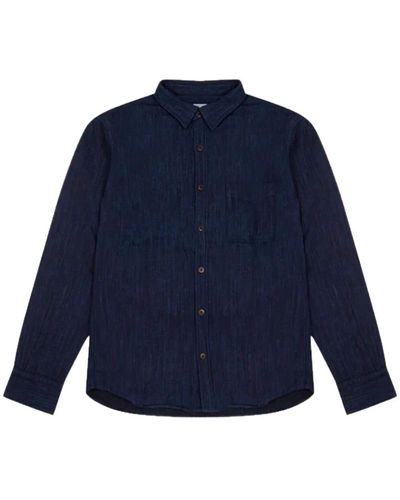 Momotaro Jeans Shirts - Blau