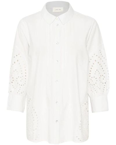 Cream Blouses & shirts > shirts - Blanc