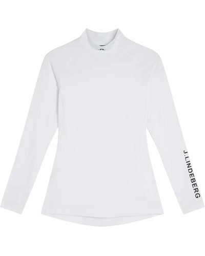 J.Lindeberg Long sleeve tops - Bianco