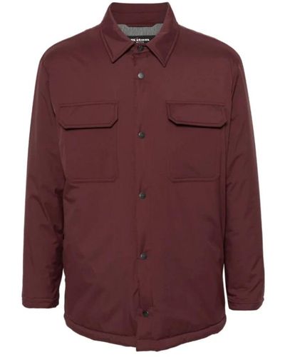 Kiton Camicia giacca rosso vino - Viola