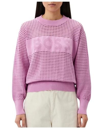 BOSS Sweatshirts & hoodies > sweatshirts - Violet