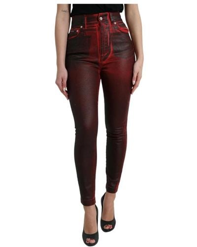 Dolce & Gabbana Jeans > skinny jeans - Rouge