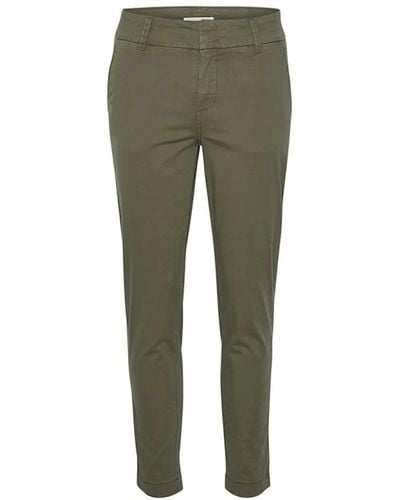 Part Two Slim-Fit Trousers - Green