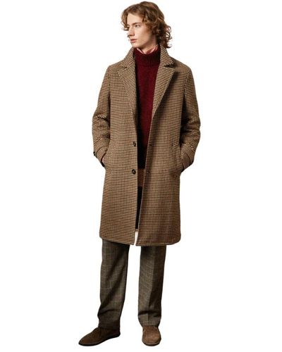 Massimo Alba Coats > single-breasted coats - Marron