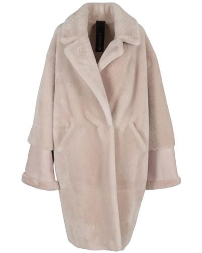 Blancha Caldo cappotto invernale shearling - Neutro