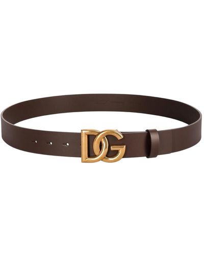 Dolce & Gabbana Leather belt - Marrone
