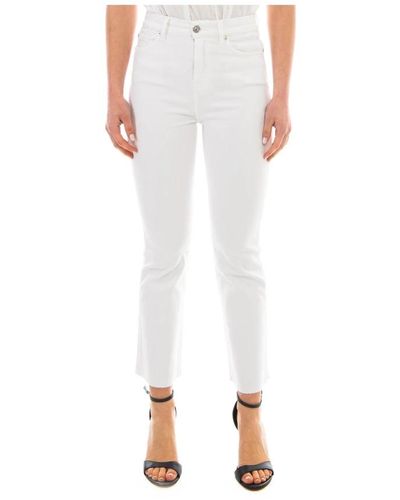 7 For All Mankind Slim-fit Trousers - Weiß