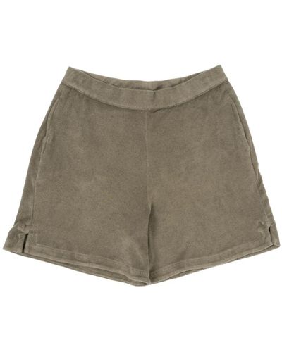 Majestic Filatures Eco-friendly sweat shorts - Marrone