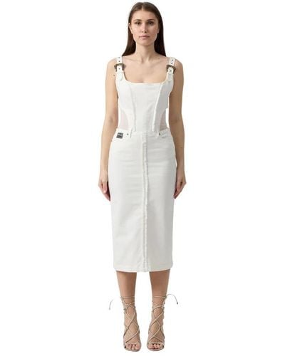 Versace Midi Dresses - White