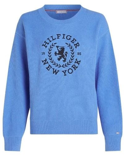 Tommy Hilfiger Round-Neck Knitwear - Blue