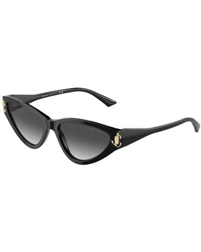 Jimmy Choo Stilvolle sonnenbrille mit grauen verlaufsgläsern - Schwarz